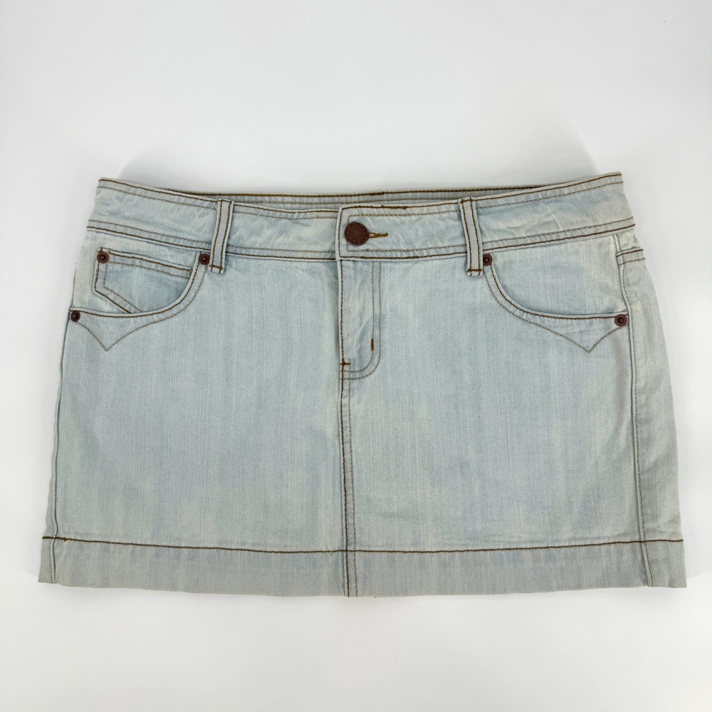 Vintage y2k SO denim mini skirt